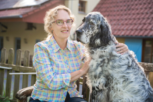 Tanja Walter mit Hund